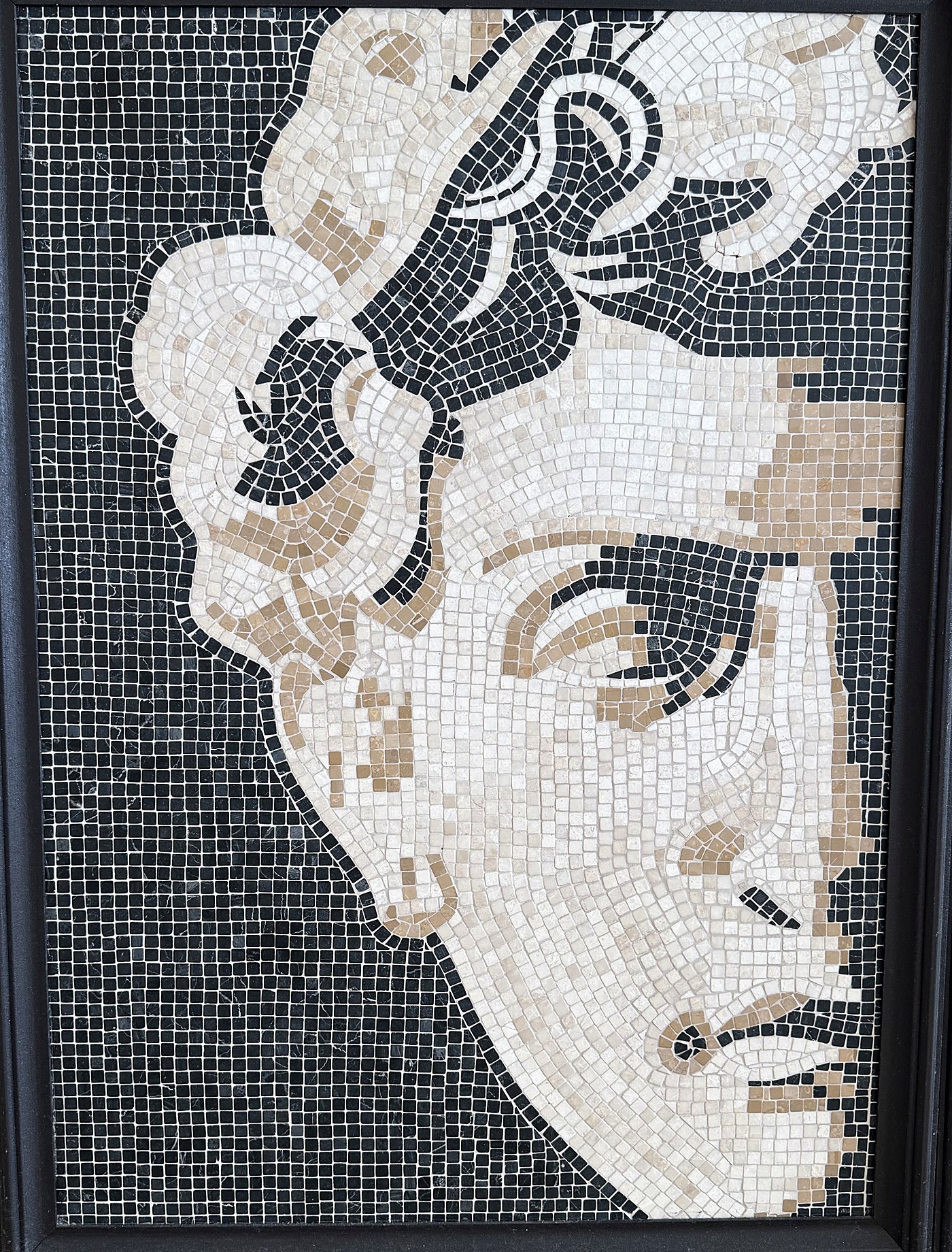 Abstract portrait mosaic panel