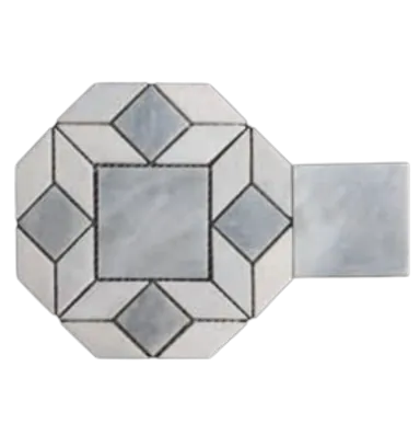 Geometric mosaic pattern swatch